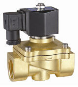 24VDC Brass Electric Solenoid Valve 2 Way Zero Differential Pressure